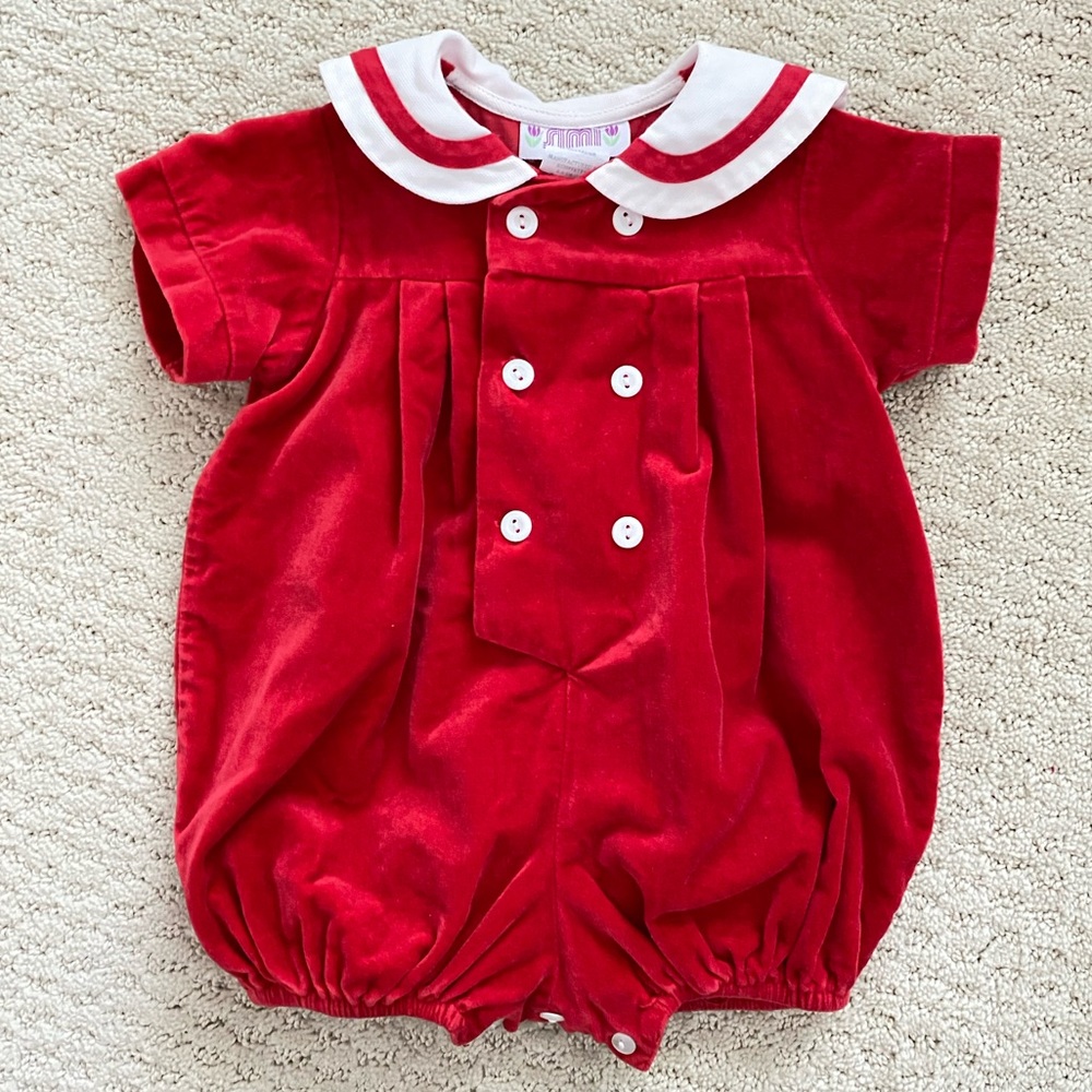Simi Red Velvet Bubble - size 6M